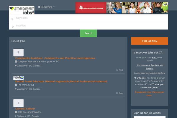 Jobroller theme site design template sample