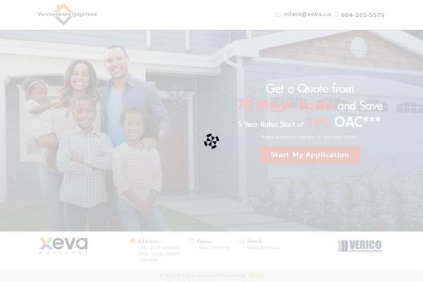 Vancouver theme site design template sample