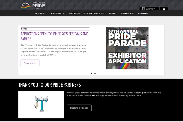 vancouverpride.ca site used Parade