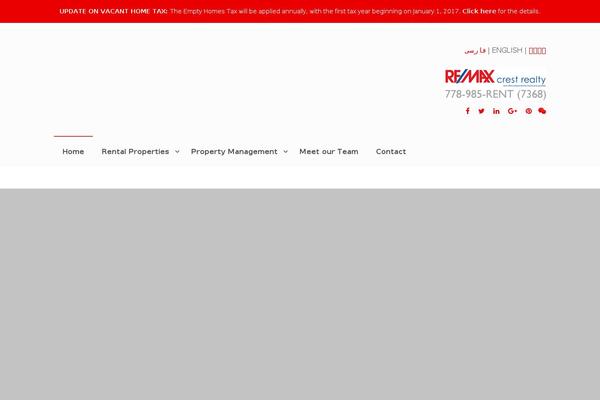 Realty theme site design template sample