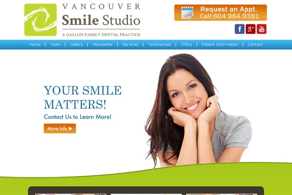 Vancouver theme site design template sample