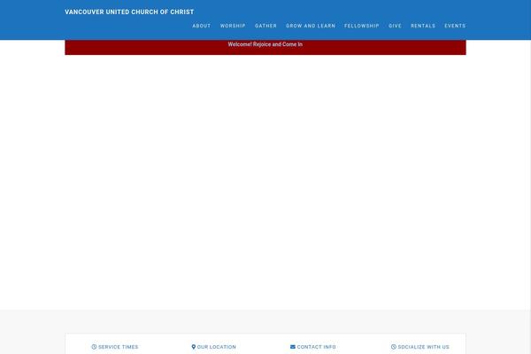 Site using Adorechurch-core plugin