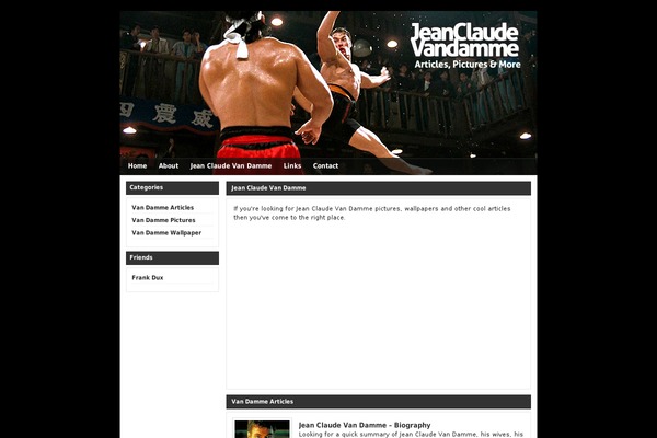 vandammefans.com site used Article-wallpaper-theme