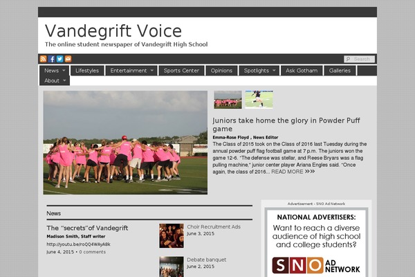 Sno Flex theme site design template sample