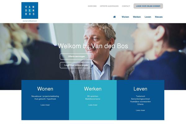 vandenbosnotaris.nl site used Vandenbos