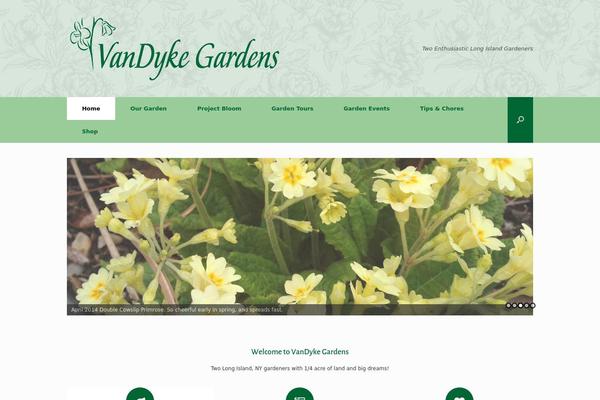 Vantage theme site design template sample