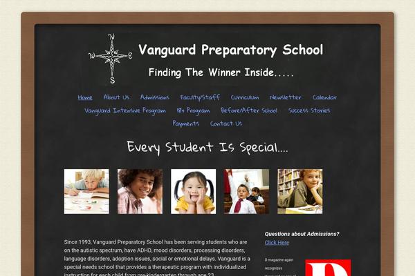 Classic Chalkboard theme site design template sample