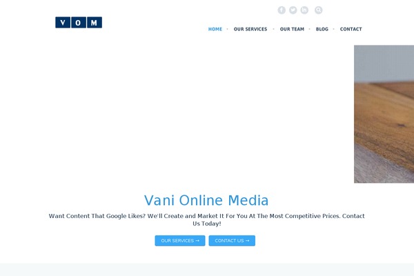 Rocco theme site design template sample