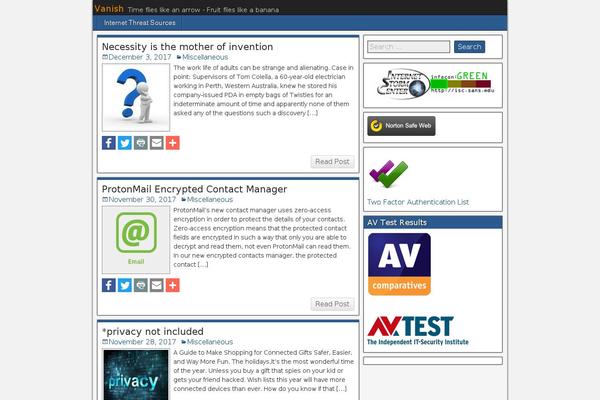 vanish.org site used Kidvanish