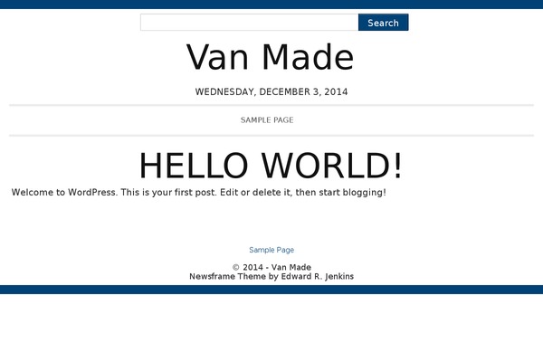 NewsFrame theme site design template sample