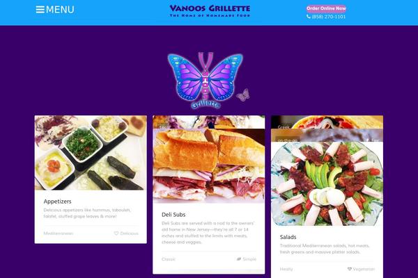 The Restaurant theme site design template sample