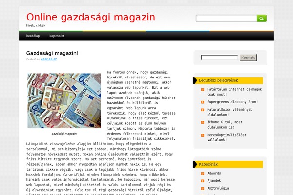 Major Media theme site design template sample