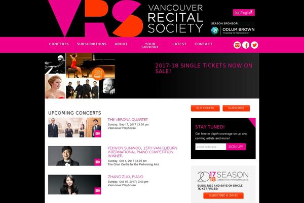 vanrecital.com site used Cogito