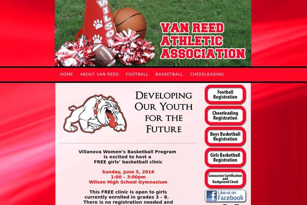 vanreedbulldogs.org site used Thesis 1.8.4