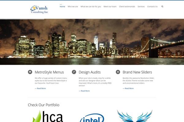3Clicks theme site design template sample