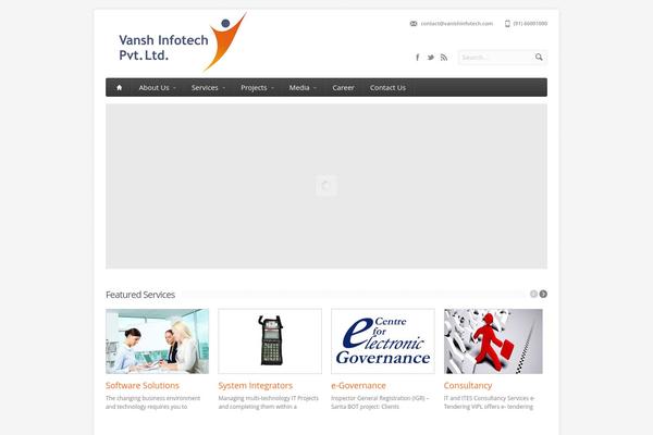 Aqua theme site design template sample
