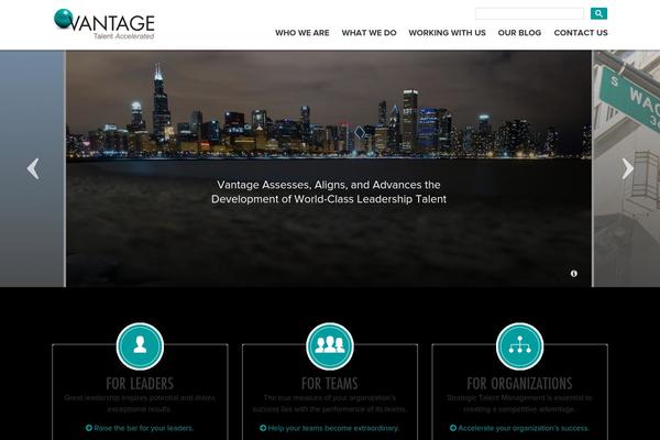 Vantage theme site design template sample