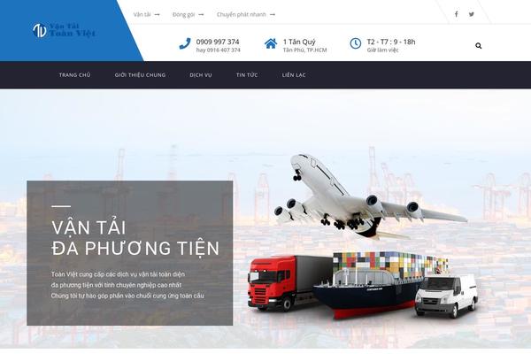 Transport theme site design template sample