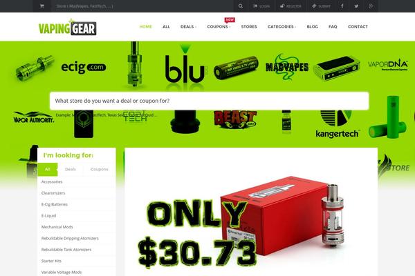 CouponXL theme site design template sample