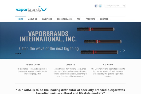 vaporbrands.com site used Intent
