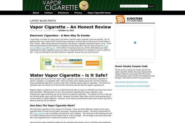 vaporcigarettev.com site used Thememx