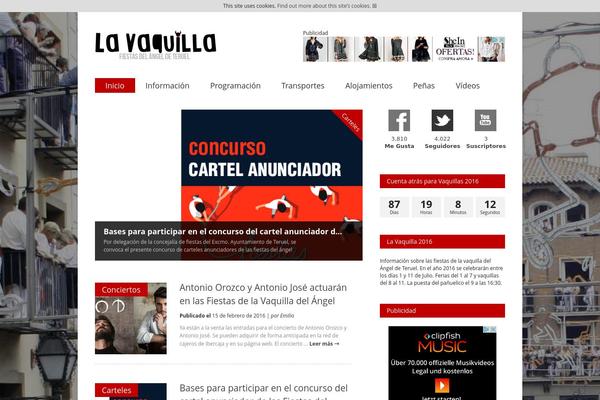 Site using Implied Cookie Consent plugin