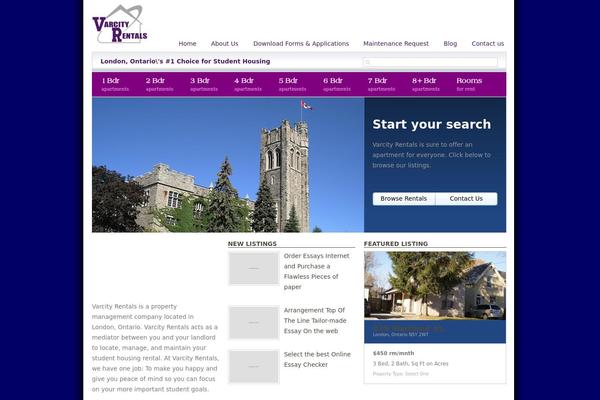 RealEstate theme site design template sample