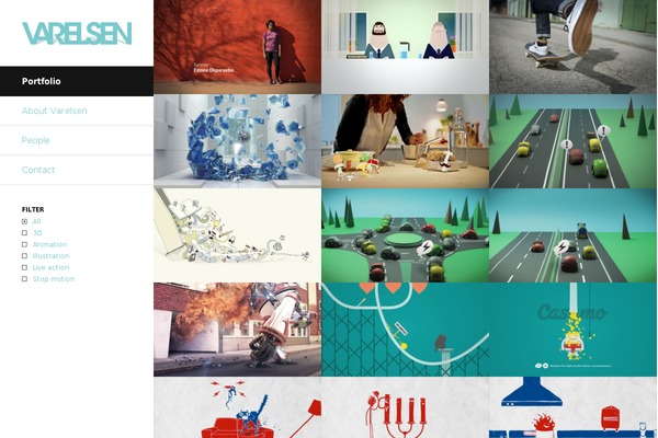 Elastico theme site design template sample