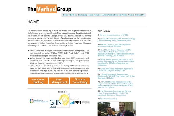 varhadcapital.com site used Cumulus