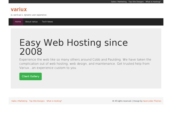Openstrap theme site design template sample