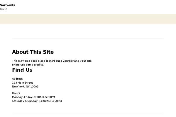 Twenty Twenty theme site design template sample