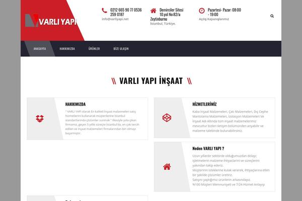 varliyapi.net site used Tm_transport