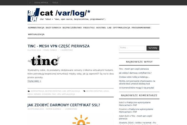 Site using Simple Blog Authors Widget plugin