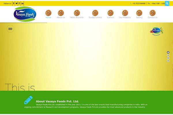vasayafoods.com site used Kraft Lite