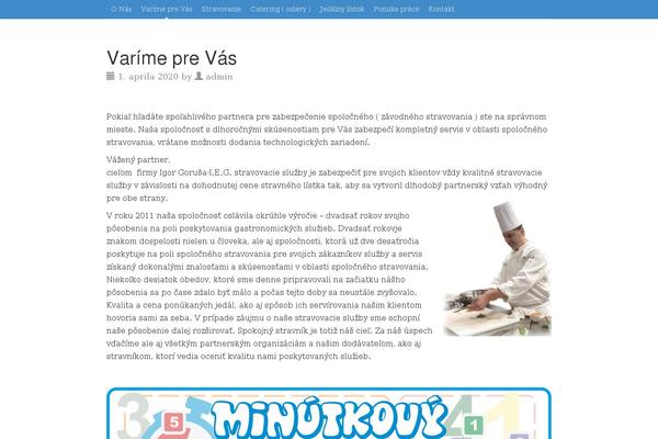 Bootstrap Canvas WP theme site design template sample