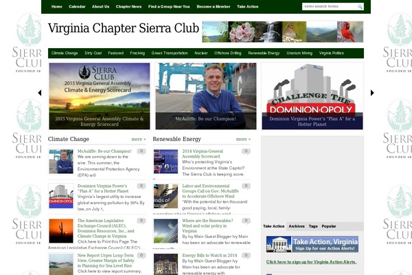 vasierraclub.org site used Wp-mediamag-basic