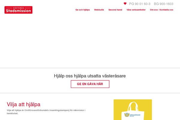 vasterasstadsmission.se site used Workbox