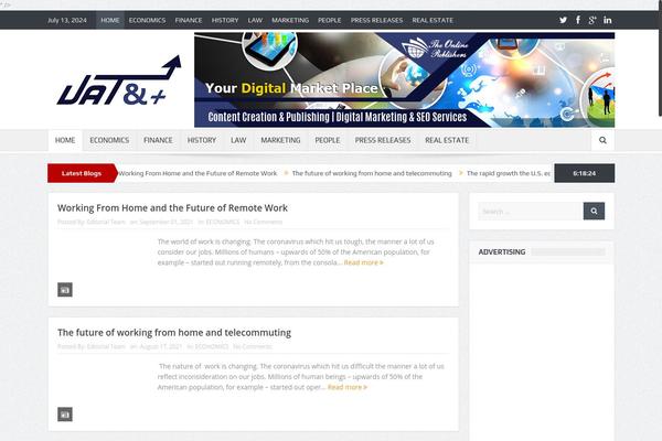 Site using Frontier Post plugin