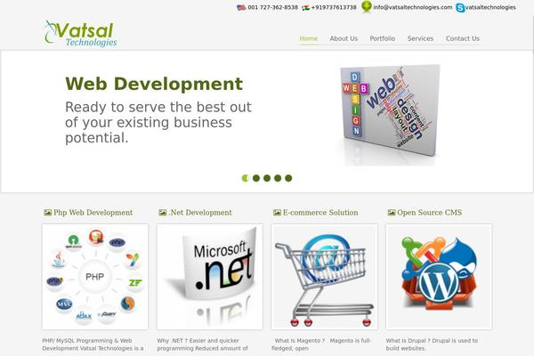 Framework theme site design template sample