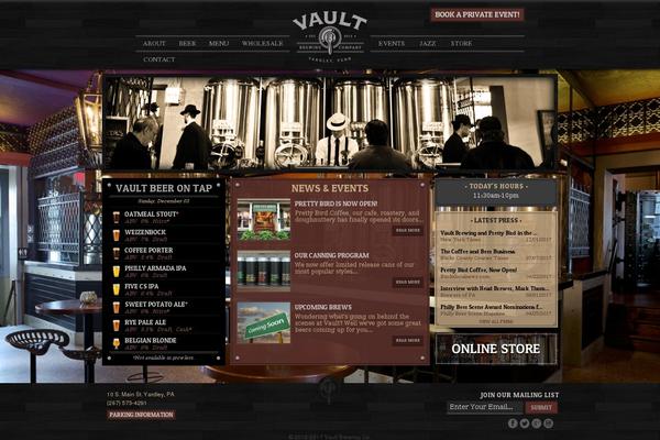 Vault theme websites examples