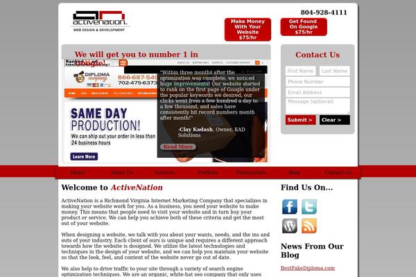Feather theme site design template sample