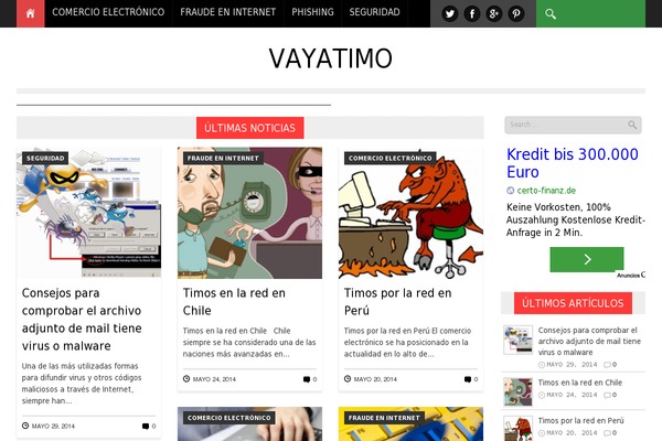 Nadia theme site design template sample