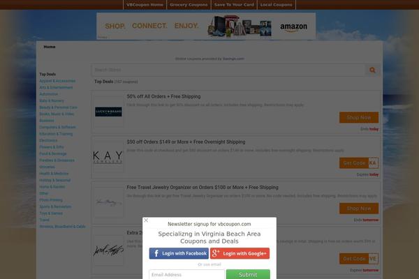 Site using Social Deals Engine plugin