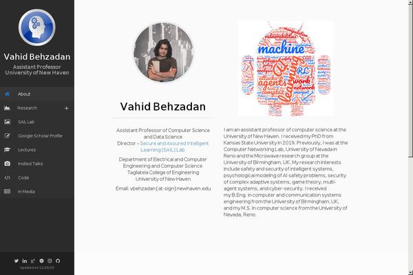 Faculty theme site design template sample