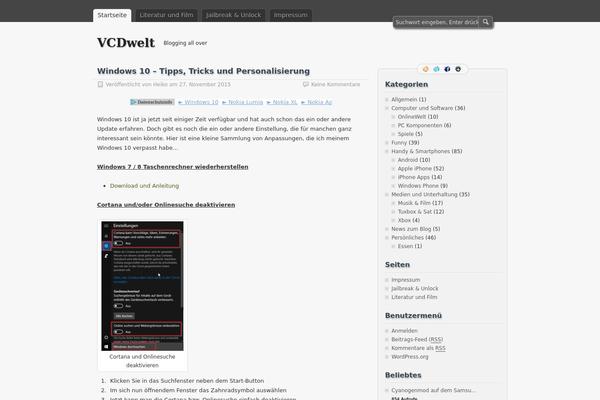 vcdwelt.de site used zBench