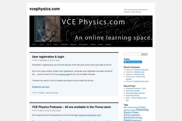 Site using WordPress Countdown Widget plugin