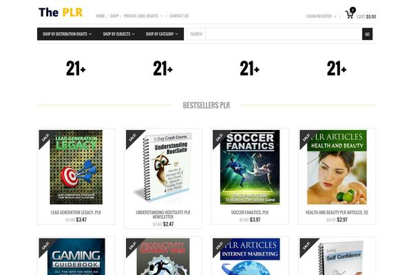 Mindig theme site design template sample
