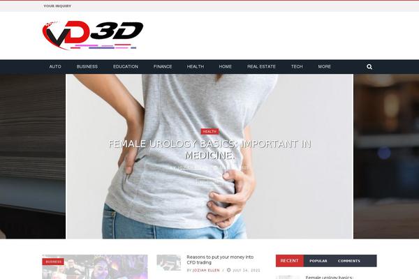 Gloria theme site design template sample