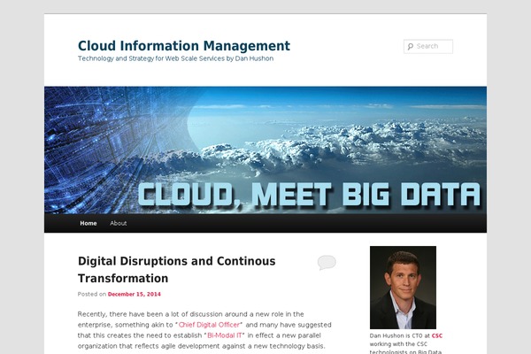 Site using 3D Tag Cloud plugin