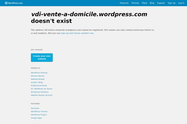 WordPress website example screenshot